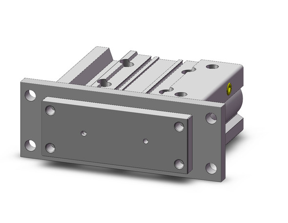 <h2>MGPMF-Z, Standard Guided Cylinder with Flange, Slide Bearing</h2><p><h3>The MGPMF-Z is a compact body actuator integrated with internal guide shafts to isolate the load bearing from the movement of the actuator s rod and seals. The carbon steel alloy slide bearing provides lateral stability protecting it from side load impacts, suitable for stopping applications. It is available with a plate side flange.<br>- </h3>- Bore size: 12, 16, 20, 25, 32, 40, 50, 63, 80, 100 (mm)<br>- Strokes: 10mm through 400mm, depending upon bore size<br>- Slide bearing type<br>- Auto switch capable<br>- Available with plate side flange<br>- <p><a href="https://content2.smcetech.com/pdf/MGP_Flange.pdf" target="_blank">Series Catalog</a>