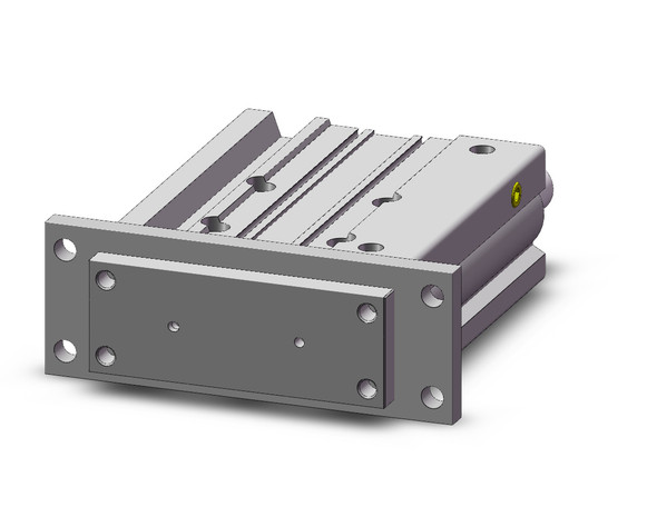 <h2>MGPMF-Z, Standard Guided Cylinder with Flange, Slide Bearing</h2><p><h3>The MGPMF-Z is a compact body actuator integrated with internal guide shafts to isolate the load bearing from the movement of the actuator s rod and seals. The carbon steel alloy slide bearing provides lateral stability protecting it from side load impacts, suitable for stopping applications. It is available with a plate side flange.<br>- </h3>- Bore size: 12, 16, 20, 25, 32, 40, 50, 63, 80, 100 (mm)<br>- Strokes: 10mm through 400mm, depending upon bore size<br>- Slide bearing type<br>- Auto switch capable<br>- Available with plate side flange<br>- <p><a href="https://content2.smcetech.com/pdf/MGP_Flange.pdf" target="_blank">Series Catalog</a>