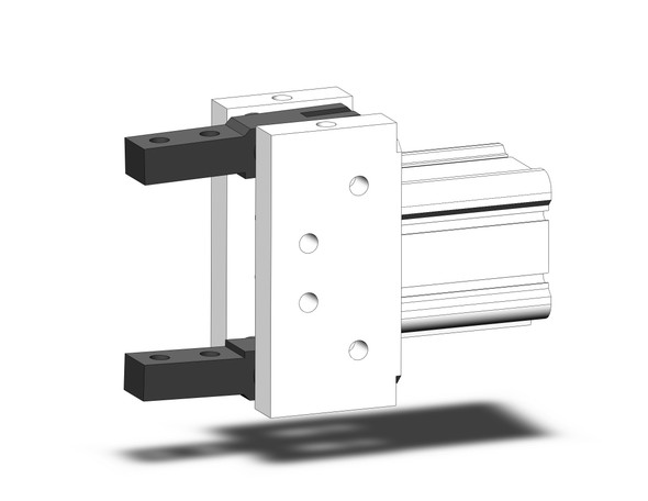 <h2>MHT2, Air Gripper, Toggle Style</h2><p><h3>Gripper series MHT2 includes a toggle mechanism is that is actuated to produce a strong and stable holding force, even when air pressure drops or is lost. The finger opening angle ranges from 28  to -3 .</h3>- Bore sizes: 32, 40, 50, 63 mm<br>- Vertical, axial, lateral mounting<br>- Auto switch capable<br>- <p><a href="https://content2.smcetech.com/pdf/MHT2_Z.pdf" target="_blank">Series Catalog</a>