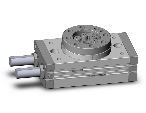 <h2>MSQ*10~200, Rotary Table, Rack &amp; Pinion, Basic &amp; High Precision</h2><p><h3>The MSQ compact rotary table is ideal for material transfer applications. It incorporates load bearings and a mounting face with a rack-and-pinion style rotary actuator. The seven sizes are 10, 20, 30, 50, 70, 100, and 200 with rotational adjustments from 0-190 degrees, and auto switch capability. Additional features include a hollow shaft and direct load mounting possibility.<br>- </h3>- Rack   Pinion style, rotary table-basic type<br>- Seven bore sizes available<br>- Direct load mounting possible<br>- Adjustment from one direction<br>- Auto switch capable<br>- <p><a href="https://content2.smcetech.com/pdf/MSQ.pdf" target="_blank">Series Catalog</a>