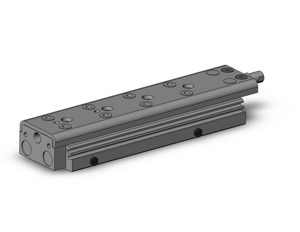 <h2>MXQ*A, Precision Slide Table (Recirculating Bearings) - Standard Double Ported</h2><p><h3>The MXQ*A is the newest generation of precision slide tables integrated with hardened stainless steel guides and rails to isolate the load bearing from the movement of the dual rods and piston seals. Its recirculating ball bearings are matched by size to each slide table with a slight negative clearance resulting in greater accuracy. The MXQ s thinly formed special stainless steel slide table reduces thickness allowing for a larger guide pitch providing high rigidity. The slide table s reduced weigh also increases allowable kinetic energy. The stoppers and shock absorbers are positioned at the center axis to minimize load deflection. The dowel pin holes positioned on the center axis standardizes mounting conditions for the basic and symmetric styles. The end lock option prevents the slide table from dropping in vertical applications, enhancing safety in the event of air pressure loss.<br>- </h3>- Bore sizes: 6, 8, 12, 16, 20, 25 mm<br>- Repeatable positioning accuracy: +/-0.05 mm<br>- Stroke adjuster options: rubber, metal stopper or shock absorber<br>- End lock option in the event of air pressure loss<br>- PTFE grease or food grade grease option<br>- RoHS compliant<br>- Auto switch capable<br>- <p><a href="https://content2.smcetech.com/pdf/MXQ_A.pdf" target="_blank">Series Catalog</a>