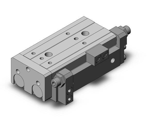 <h2>Legacy MXQ, Precision Slide Tables (Recirculating Bearings)</h2><p><h3>The legacy MXQ precision slide table is integrated with guides and rails combined with recirculating bearings to isolate the load bearing from the movement of the dual rods and piston seals. The end lock option prevents the slide table from dropping in vertical applications, enhancing safety in the event of air pressure loss.</h3>- Bore sizes: 6, 8, 12, 16, 20, 25 mm<br>- Stroke adjuster options: rubber or metal stopper<br>- End lock option in the event of air pressure loss<br>- PTFE grease or food grade grease option<br>- Auto switch capable<br>- <p><a href="https://content2.smcetech.com/pdf/MXQ.pdf" target="_blank">Series Catalog</a>