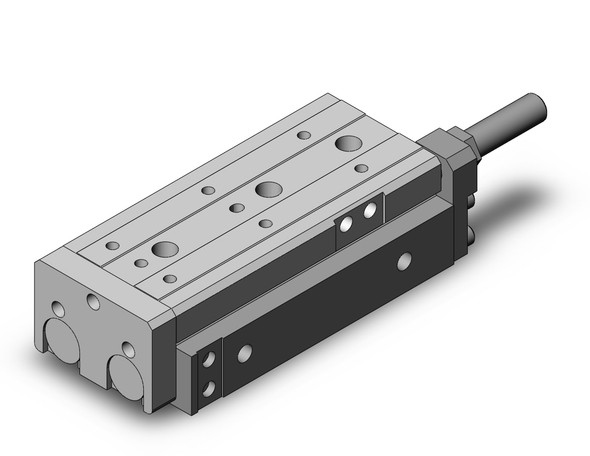 <h2>Legacy MXQ, Precision Slide Tables (Recirculating Bearings)</h2><p><h3>The legacy MXQ precision slide table is integrated with guides and rails combined with recirculating bearings to isolate the load bearing from the movement of the dual rods and piston seals. The end lock option prevents the slide table from dropping in vertical applications, enhancing safety in the event of air pressure loss.</h3>- Bore sizes: 6, 8, 12, 16, 20, 25 mm<br>- Stroke adjuster options: rubber or metal stopper<br>- End lock option in the event of air pressure loss<br>- PTFE grease or food grade grease option<br>- Auto switch capable<br>- <p><a href="https://content2.smcetech.com/pdf/MXQ.pdf" target="_blank">Series Catalog</a>