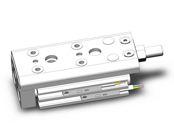 SMC MXQ8C-10ZE3-M9NS Cylinder, Slide Table, With Auto Switch