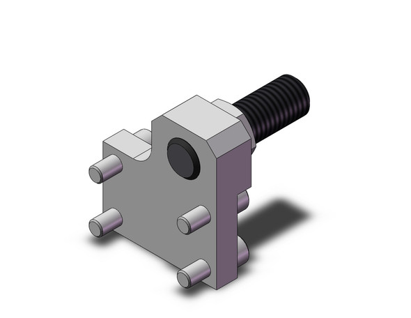 SMC MXQ-CT25L-X12 guided cylinder hard stop, retract end