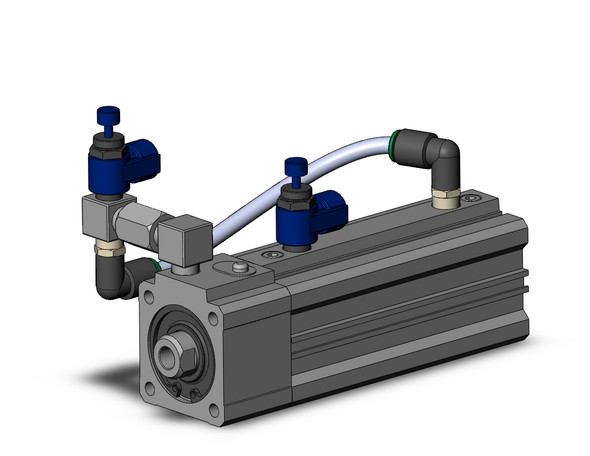 SMC RDLQA32-75-FL cyl, compact, air cushion & lock, sw cap