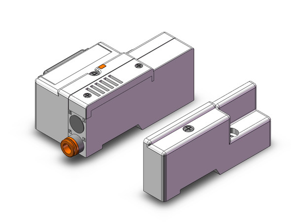 SMC SS5Q13-05FD2-ES-00T 4/5 port solenoid valve mfld, plug-in unit