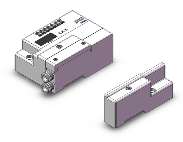 SMC SS5Q13-08SDV-E 4/5 port solenoid valve mfld, plug-in unit