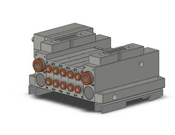 SMC SS5V1-10FD2-05BS-C4-D0 5 Port Solenoid Valve Manifold