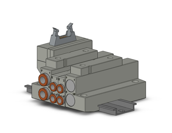 SMC SS5V1-16PHD1-02D-C6 5 Port Solenoid Valve Manifold