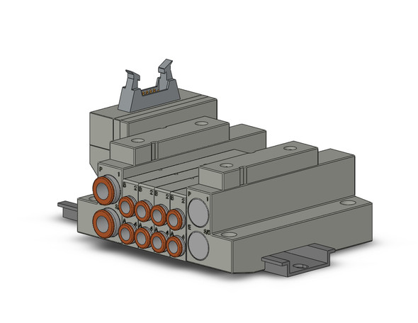 SMC SS5V1-16PHD1-04D-C6 5 Port Solenoid Valve Manifold