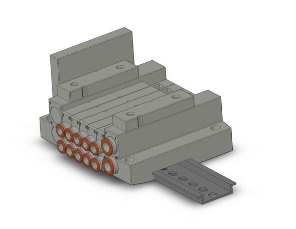 SMC SS5V1-16S30D-05U-N7 5 Port Solenoid Valve Manifold