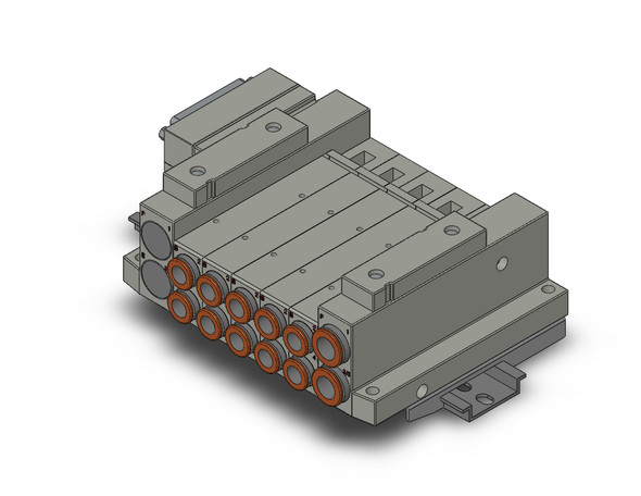 SMC SS5V2-10FD2-05U-C8-D Ss5V 05 Station Manifold, Tie-Rod Base