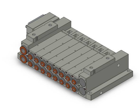 SMC SS5V2-10FD2-08D-C4 Ss5V 08 Station Manifold, Tie-Rod Base