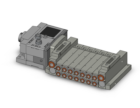 SMC SS5V2-W10S6EA3ND-07BS-N7 Ss5V 07 Station Manifold, Tie-Rod Base