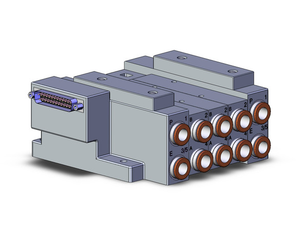 SMC SS5V3-10FD2-03B-N11 Ss5V 03 Station Manifold, Tie-Rod Base