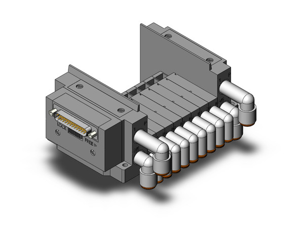 SMC SS5Y3-10F2-08B-B6 Ss5Y3 8 Sta Manifold Base