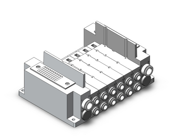 SMC SS5Y7-10S0-06BS-C8 Ss5Y7 6 Sta Manifold Base