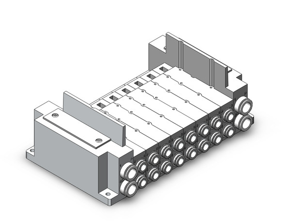 SMC SS5Y7-10S0-08B-C8 Ss5Y7 8 Sta Manifold Base