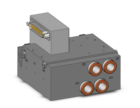 SMC SS5Y7-50F2-02D-C10N Plug-In Metal Base