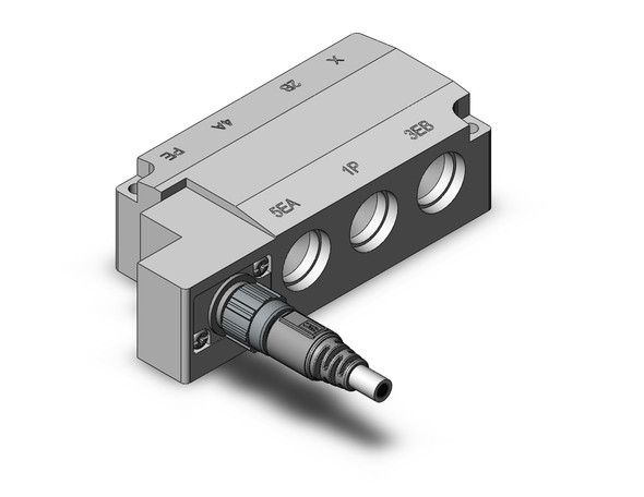 <h2>SY3000/5000/7000 Subplate for Single Unit New SY, IP67 Compliant</h2><p><h3>SMC has improved product performance and reliability with the redesigned SY series valve.  The SY3000 and SY5000 have the same valve width as their predecessors, but the flow has been increased by up to 80%, allowing the valve size to be reduced. A built-in strainer in the pilot valve prevents trouble caused by foreign matter. By using H-NBR seal material for the main valve and seals, Ozone resistance has been improved.   Side, top and bottom port/pipe directions are available to allow flexible installation.  The SY is available in body ported or base mounted styles, and can be used individually or manifold mounted.<br>- *** We are currently experiencing long lead times for some SY products.  Please consult with SMC Representative for alternatives ***</h3>- Sub-plate for Base Mounted SY3000/5000 series solenoid valves.<br>- Thread Types: Rc, G, NPT, NPTF <p><a href="https://content2.smcetech.com/pdf/SY.New.pdf" target="_blank">Series Catalog</a>