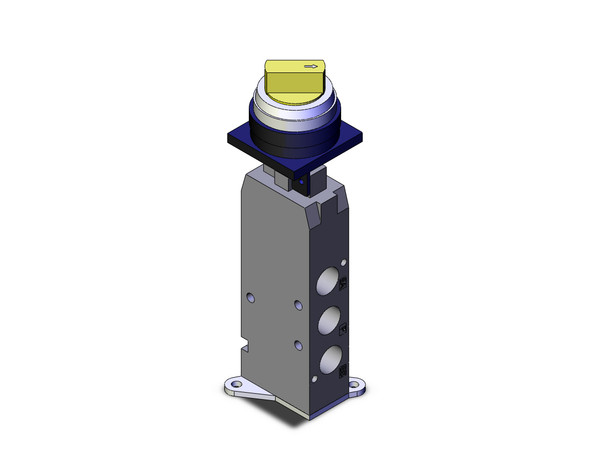 SMC VFM250-02-34Y-F 5 port mechanical valve - metal seal