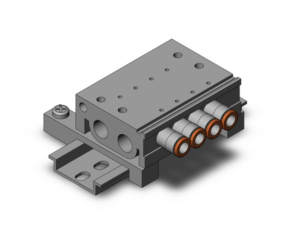 SMC VV3QZ15-04N7TC-D0R base mounted manifold