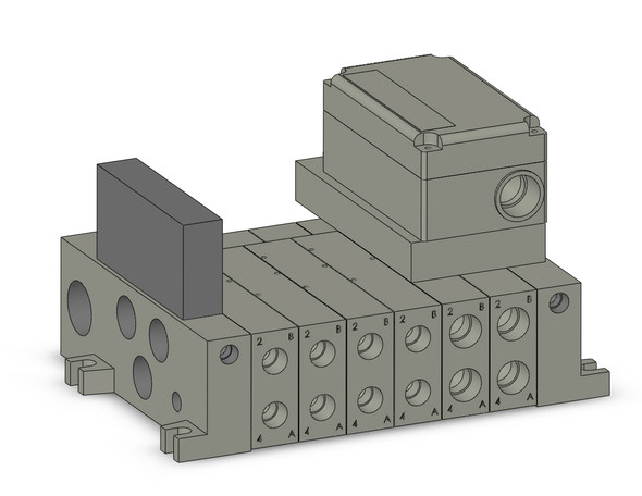 4/5 port solenoid valve vv5q manifold