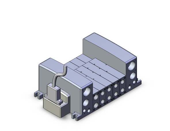 <h2>VV5QC41-**FD*, Base Mounted, Plug-in Unit, D-Sub Connector</h2><p><h3>The VQC series has five standard wiring packages bringing a world of ease to wiring and maintenance work, while the protective enclosures of three of them conform to IP67 standards for protection from dust and moisture. The use of multi-pin connectors to replace wiring inside manifold blocks provides flexibility when adding stations or changing manifold configuration. The VQC series has outstanding response times and long life.</h3>- For VQC4000 base mount, plug-in valves<br>- Conforms to IP40<br>- D-sub connector reduces labor while minimizing wiring and saving space<br>- 25 pin D-sub connector that conforms to MIL standards<br>- 1 to 12 stations available as standard<br>- <p><a href="https://content2.smcetech.com/pdf/VQC4.pdf" target="_blank">Series Catalog</a>