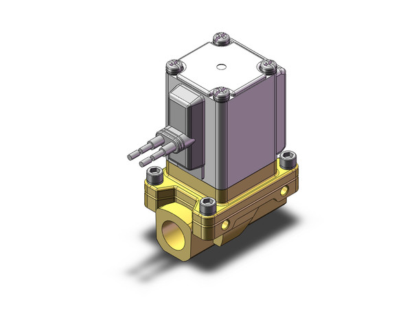 SMC VXZ232AEB Pilot Op 2 Port Solenoid Valve, (N.C.)