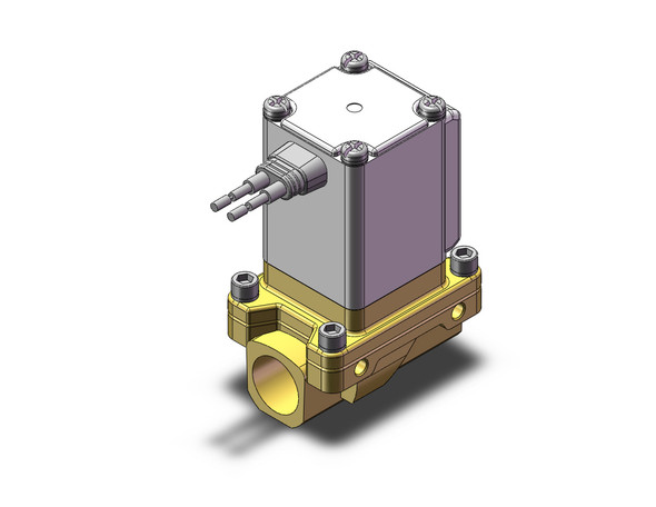 SMC VXZ232BA Pilot Op 2 Port Solenoid Valve, (N.C.)