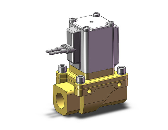 SMC VXZ240FF Pilot Op 2 Port Solenoid Valve, (N.C.)