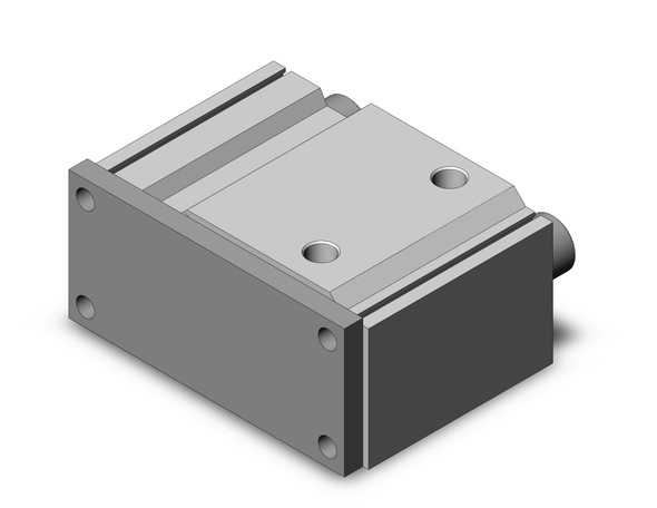 <h2>MGQM, Compact Guided Cylinder, Slide Bearing</h2><p><h3>The MGQM is a compact body actuator integrated with internal guide shafts to isolate the load bearing from the movement of the actuator s rod and seals. The carbon steel alloy slide bearing provides lateral stability protecting it from side load impacts. Non-rotating accuracy ranging from +/-0.04  for 100 mm bore to +/-0.08  for 12 mm bore.<br>- </h3>- Bore sizes: 12, 16, 20, 25, 32, 40, 50, 63, 80, 100 mm<br>- High temperature option, up to 150 C or 302 F (XB6)<br>- Rubber bumpers as standard<br>- Auto switch capable<br>- <p><a href="https://content2.smcetech.com/pdf/MGQ.pdf" target="_blank">Series Catalog</a>