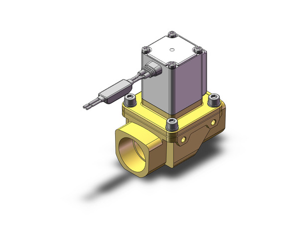 SMC VXZ265KCB Pilot Op 2 Port Solenoid Valve, (N.C.)