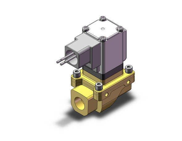 SMC VXZ2B2FS Pilot Op 2 Port Solenoid Valve, (N.O.)