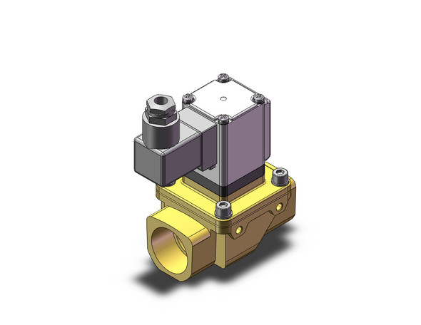 SMC VXZ2D2KZ2A 2 port valve pilot op 2 port solenoid valve, (n.o.)