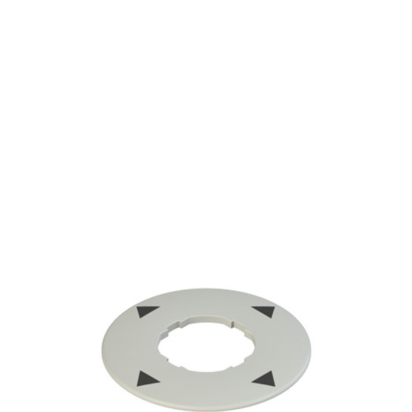 Pizzato VE TF32A9133 Plate with shaped hole, circular, Ø 60 mm, grey, with inscription