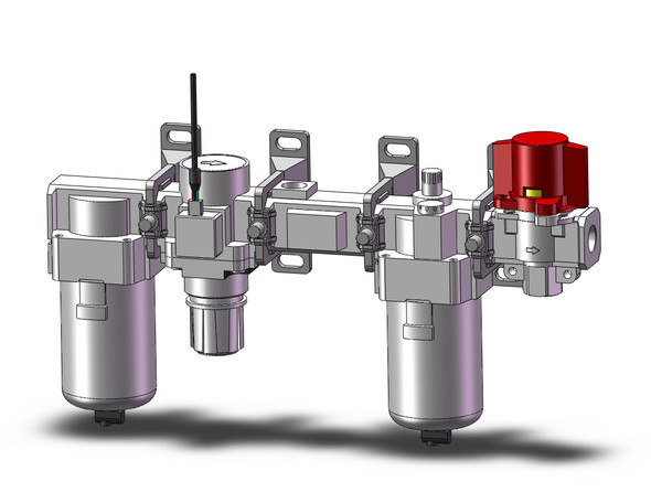 SMC AC40-N03E4-KV-13Z-B modular f.r.l. f/r/l combo modular