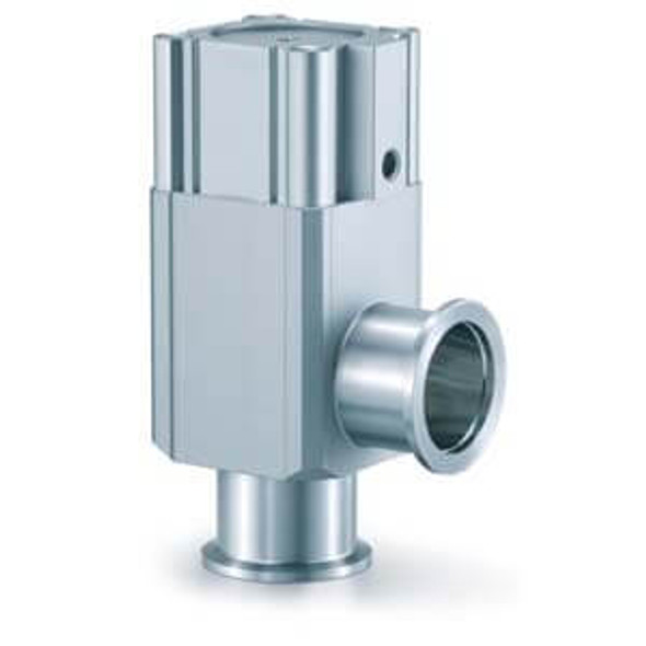 SMC XLF-16-2 high vacuum valve aluminum air-operated angle valve