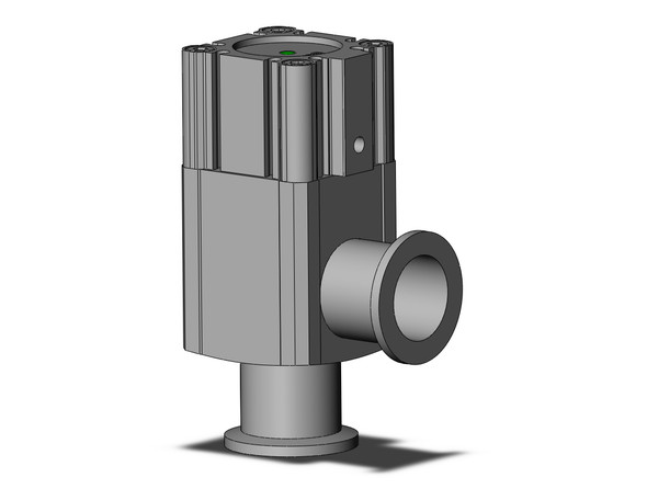 SMC XLA-25H0-2 high vacuum valve aluminum, high vacuum angle valve