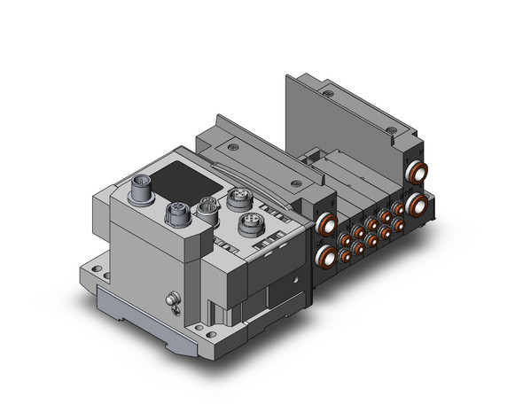 SMC SS5Y3-10S6D2-05B-C3D0 4/5 port solenoid valve ss5y3 5 sta manifold base