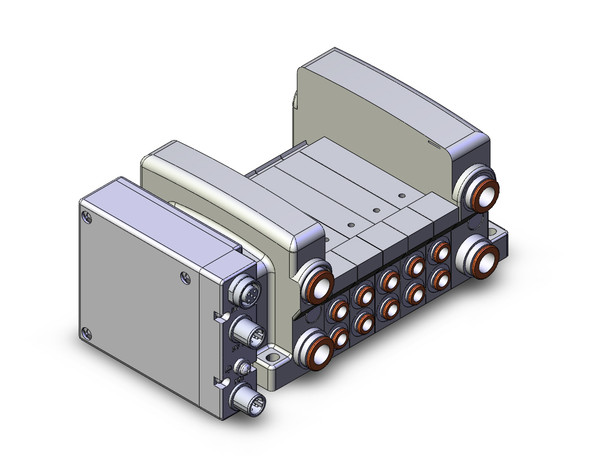 SMC VV5QC21-05C6SEA 4/5 port solenoid valve vqc manifold