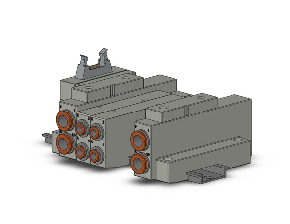 SMC SS5V2-16PHD1-04B-C6 4/5 port solenoid valve ss5v 04 station manifold, cassette base