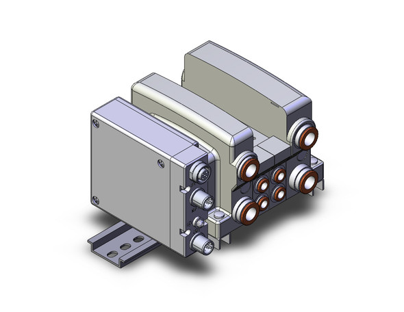 SMC VV5QC21-02N7SEAN-D 4/5 port solenoid valve vqc manifold