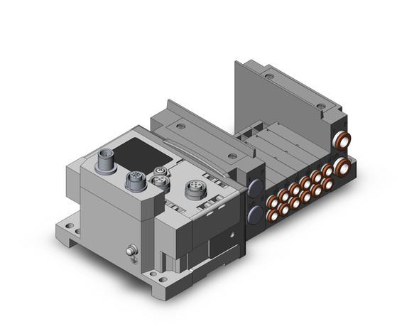 SMC SS5Y3-10S6ZE2-06U-C6 4/5 port solenoid valve ss5y3 6 sta manifold base