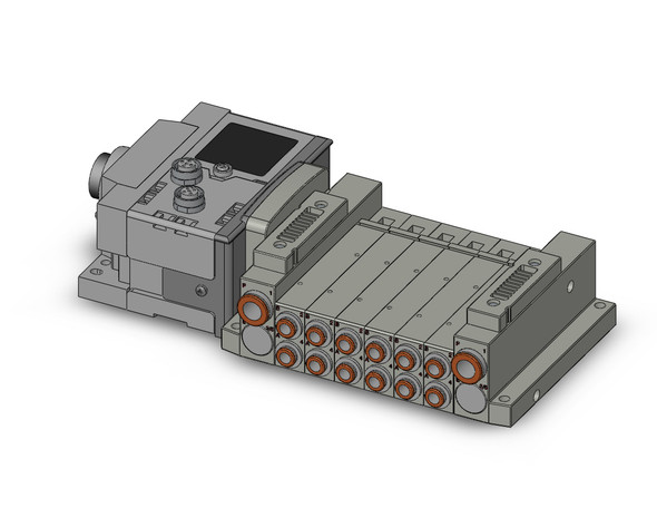 SMC SS5V2-W10S6EA3ND-06BS-C6 4/5 port solenoid valve ss5v 06 station manifold, tie-rod base