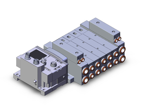 SMC SS5V3-W10S6EA2D-05BR-N11 4/5 port solenoid valve ss5v 05 station manifold, tie-rod base