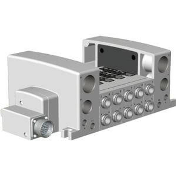 SMC VV5QC51-1204MD3 4/5 port solenoid valve vqc manifold
