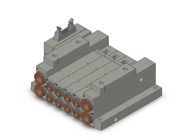 SMC SS5V2-10PHD1-04B-C6 4/5 port solenoid valve ss5v 04 station manifold, tie-rod base