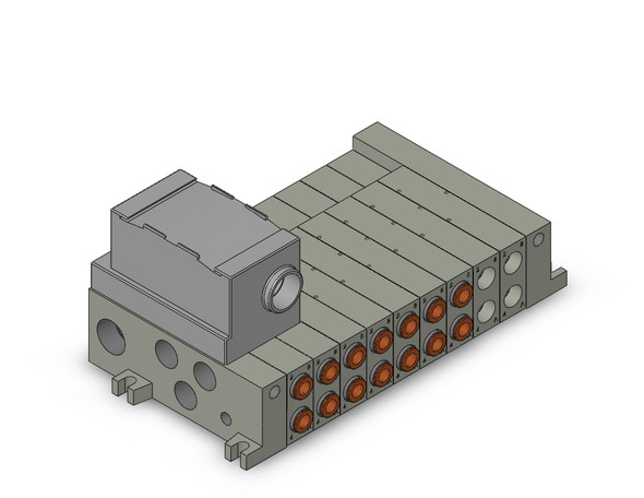 SMC VV5Q41-09C10TD-W 4/5 port solenoid valve vv5q manifold